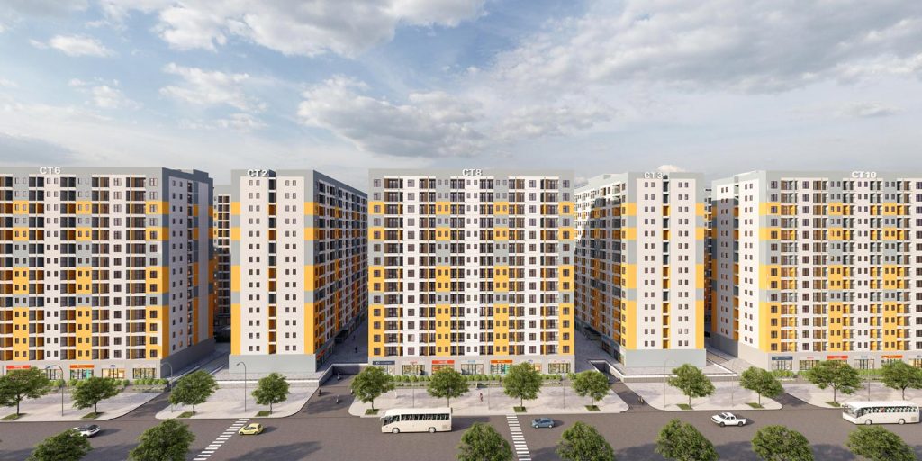 Phối cảnh tổng quan dự án evergreen tràng duệ 3